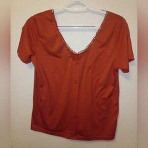 Shein Double V-Neck Tee